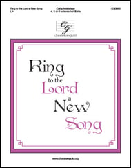 Ring to the Lord a New Song Handbell sheet music cover Thumbnail